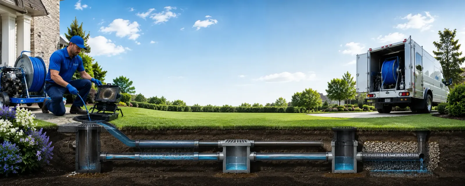 Outdoor drain cleaning information for Harvel, IL